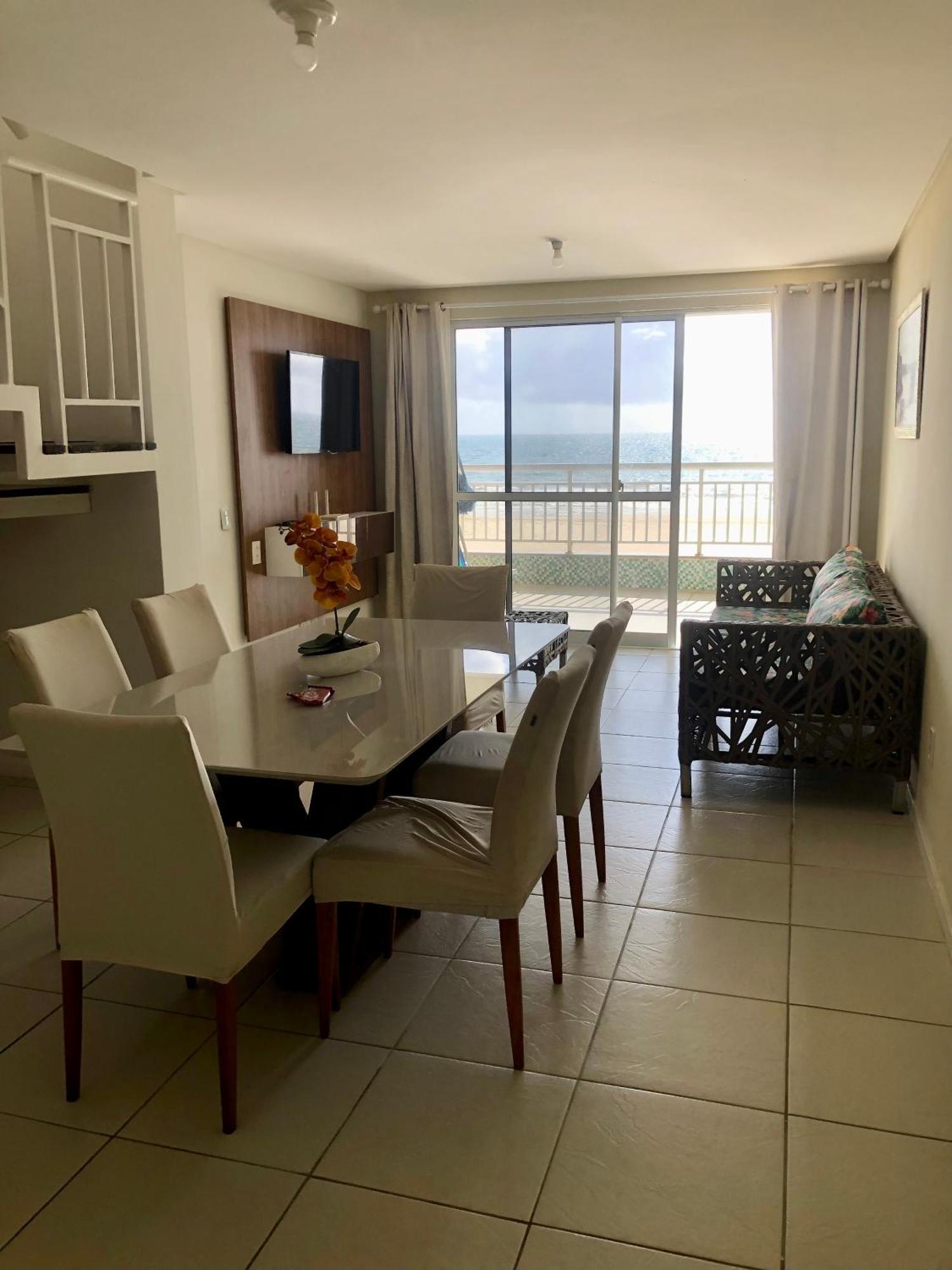 Apartamento Vista Total Do Mar Uma Cobertura A 400M Do Beach Park No Porto Das Dunas Aquiraz Condominio Terramaris Piscina Ampla Parque Infantil Sauna Estacionamento Privado Exterior foto